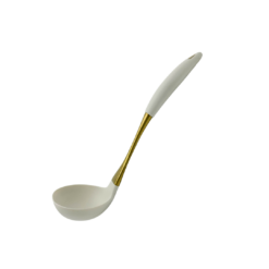 Cuchara de Silicona y Acero dorado